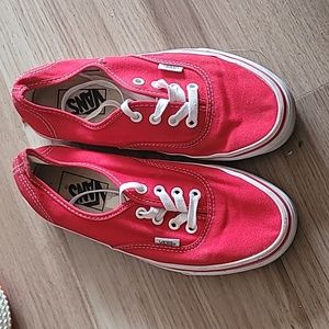 Vans, red, size 7